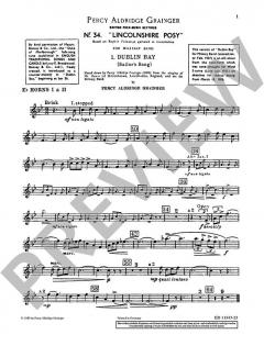 Lincolnshire Posy von Percy Aldridge Grainger (Download) 
