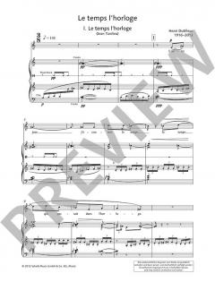 Le temps l'horloge von Henri Dutilleux (Download) 