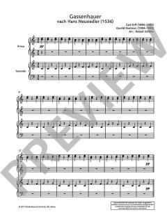 Gassenhauer von Carl Orff (Download) 