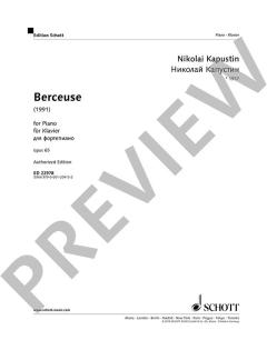 Berceuse op. 65 von Nikolai Kapustin 