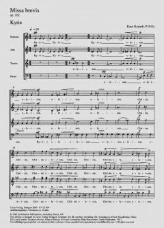 Missa brevis op. 102 (Knut Nystedt) 