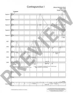 Bach-Contrapuncti: Contrapunctus I von Johann Sebastian Bach (Download) 