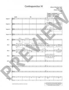 Bach-Contrapuncti: Contrapunctus XI von Johann Sebastian Bach (Download) 