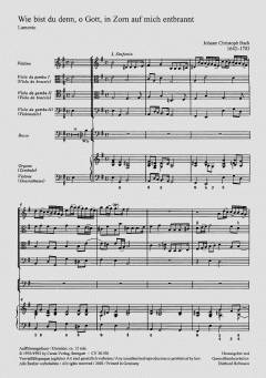 Wie bist du denn, o Gott von Johann Christoph Bach (Download) 