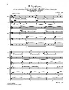 Nonsense Madrigals von György Ligety (Download) 