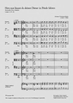 Herr, nun lässest du deinen Diener von Johann Christoph Bach (Download) 