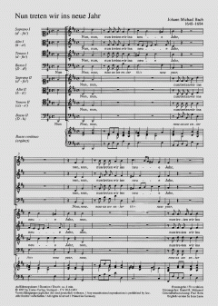Nun treten wir ins neue Jahr von Johann Michael Bach (Download) 
