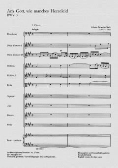 Ach Gott, wie manches Herzeleid von Johann Sebastian Bach (Download) 