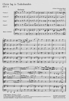 Christ lag in Todes Banden BWV 4, BWV3 4.2 von Johann Sebastian Bach (Download) 