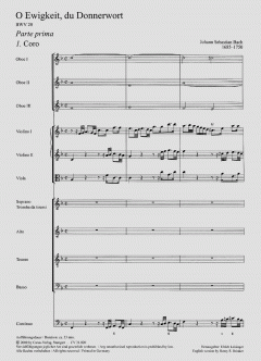 O Ewigkeit, du Donnerwort BWV 20 von Johann Sebastian Bach (Download) 