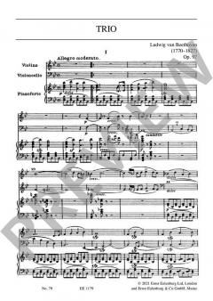 Klaviertrio Nr. 7 B-Dur op. 97 von Ludwig van Beethoven 
