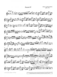 6 Duette op. 2 Heft 2 von Johann Joachim Quantz (Download) 