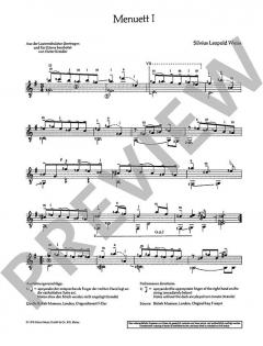 Zwei Menuette von Silvius Leopold Weiss (Download) 