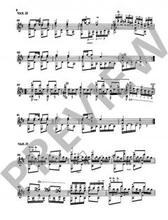 Variationen über 'Au clair de la lune' von Matteo Carcassi (Download) 