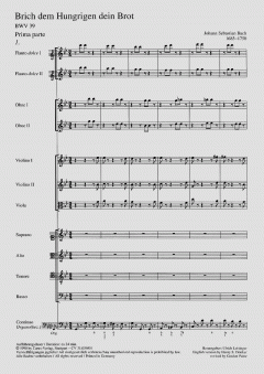 Brich dem Hungrigen dein Brot von Johann Sebastian Bach (Download) 