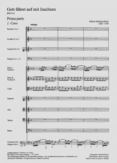 Gott fähret auf mit Jauchzen BWV 43 von Johann Sebastian Bach (Download) 
