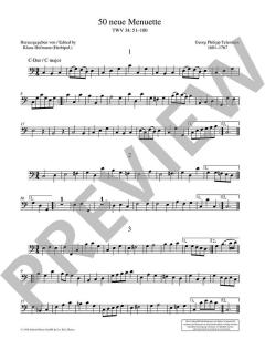 50 neue Menuette TWV 34:51-100 von Georg Philipp Telemann 