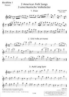 3 American Folksongs von Paul Hindemith (Download) 