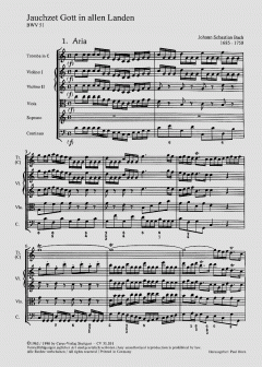 Jauchzet Gott in allen Landen von Johann Sebastian Bach 
