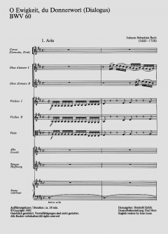 O Ewigkeit, du Donnerwort (II) von Johann Sebastian Bach (Download) 
