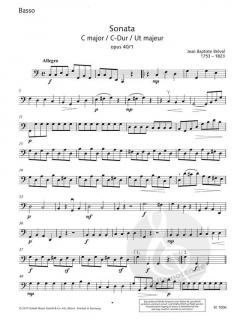Sonata C-Dur op. 40/1 von Jean-Baptiste Bréval (Download) 