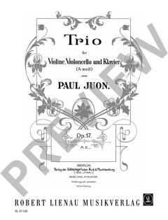 Trio op. 17 von Paul Juon 