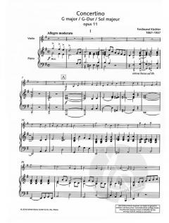 Concertino G-Dur op. 11 von Ferdinand Küchler (Download) 