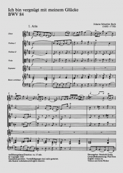 Ich bin vergnügt mit meinem Glücke von Johann Sebastian Bach (Download) 