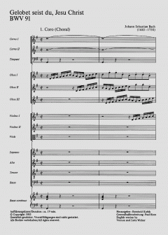Gelobet seist du, Jesu Christ BWV 91 von Johann Sebastian Bach (Download) 