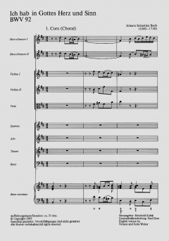 Ich hab in Gottes Herz und Sinn (J.S. Bach) 