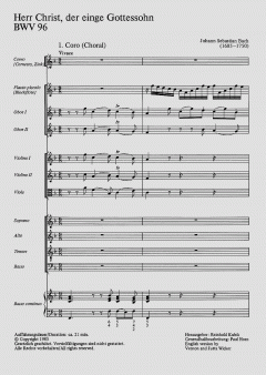 Herr Christ, der einge Gottessohn (J.S. Bach) 