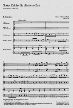 Gottes Zeit ist die allerbeste Zeit (J.S. Bach) 