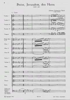 Preise, Jerusalem, den Herrn von Johann Sebastian Bach (Download) 
