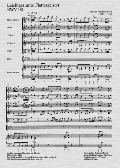 Leichtgesinnte Flattergeister von Johann Sebastian Bach (Download) 
