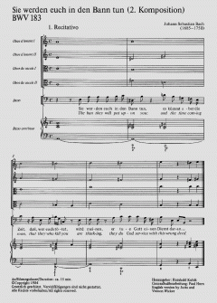 Sie werden euch in den Bann tun (II) von Johann Sebastian Bach (Download) 