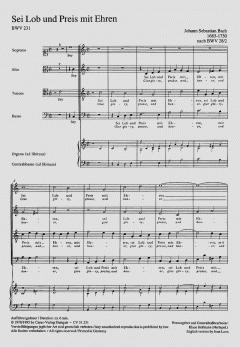 Sei Lob und Preis mit Ehren BWV 231 (J.S. Bach) 