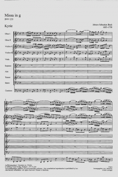 Missa in g-Moll BWV 235 von Johann Sebastian Bach (Download) 