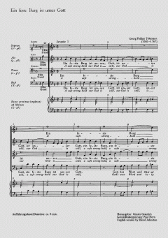 Ein feste Burg ist unser Gott TVWV8:7 von Georg Philipp Telemann (Download) 