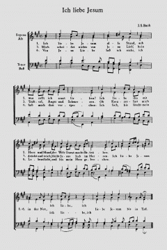 Choralsätze 2, 20 Kirchenlieder in vierstimmigen Sätzen (J.S. Bach) 