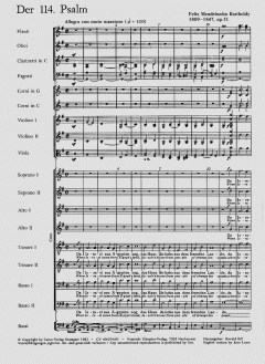 Der 114. Psalm op. 51 von Felix Mendelssohn Bartholdy 