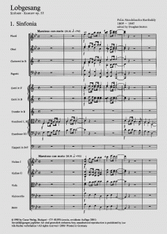 Lobgesang MWV A 18 von Felix Mendelssohn Bartholdy (Download) 