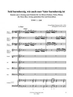 Seid barmherzig, wie auch euer Vater barmherzig ist von Georg Philipp Telemann 