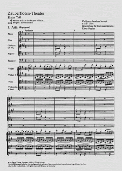 Die Zauberflöte für junge Leute von Wolfgang Amadeus Mozart 