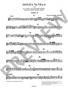 Sonata 7 a 4 in d-Moll von Johann Rosenmüller 