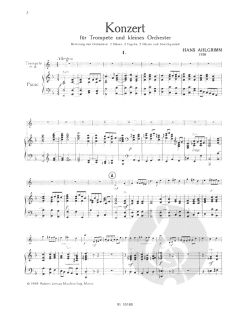Konzert F-Dur von Hans Ahlgrimm 
