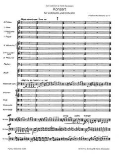 Konzert für Violoncello und Orchester op. 41 von Einojuhani Rautavara im Alle Noten Shop kaufen (Partitur)