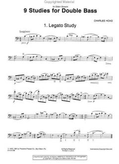 9 Studies For Double Bass von Charles K. Hoag 