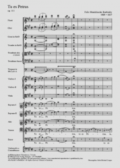 Tu es Petrus op. 111 (Felix Mendelssohn Bartholdy) 