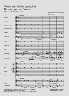 Verleih uns Frieden gnädiglich von Felix Mendelssohn Bartholdy (Download) 