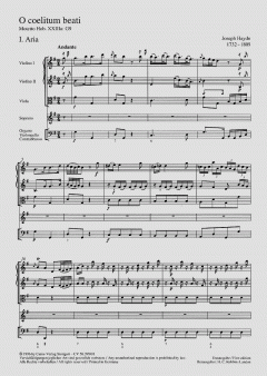 O coelitum beati Hob. XXIIIa:G49 von Joseph Haydn (Download) 